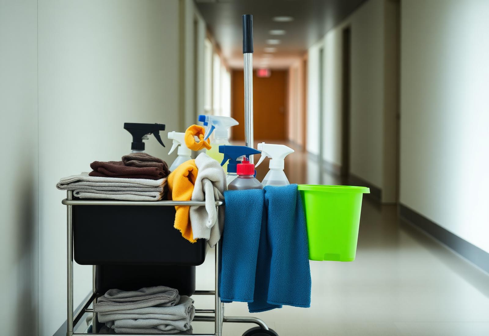Chariot de nettoyage professionnel