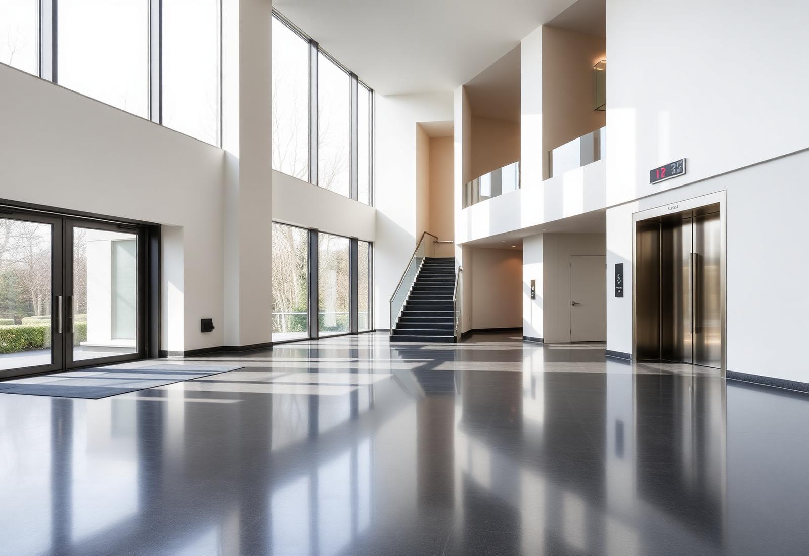 Hall d'immeuble résidentiel moderne